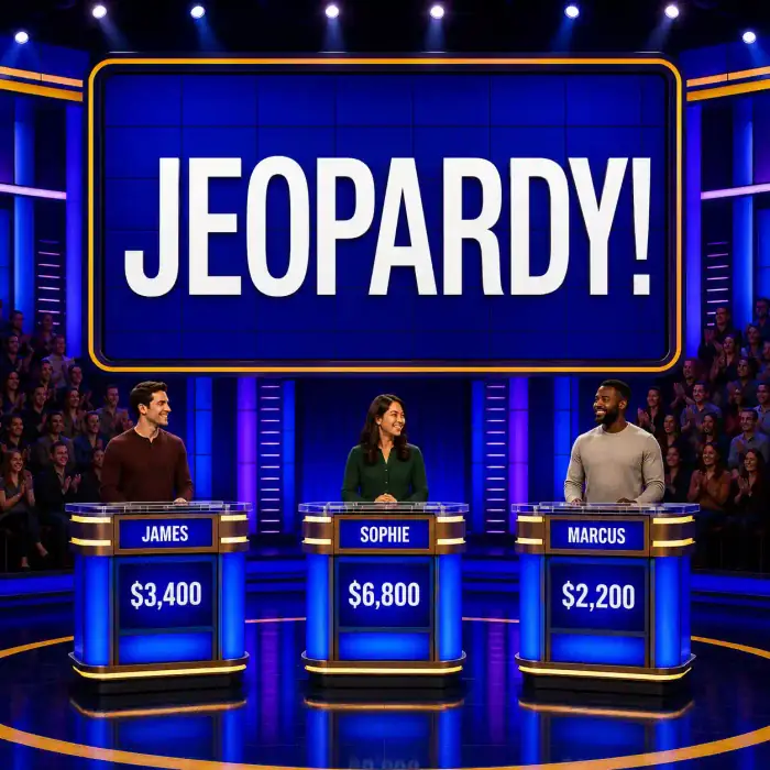 Jeopardy-style trivia game board